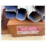 Lot Including Aluminum Gutters & Downspouts 10ft White NOS 24 total
