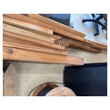 Lot Including Approximate Cedar Lumber Stakes Rails Trim & Posts