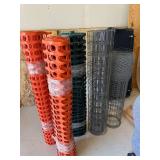 Lot Including 6 Rolls Safety Fence, Welded Wire & Chicken Wire