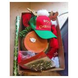 Christmas Decor Mixed Lot With Climbing Santa & Starlight Sphere
