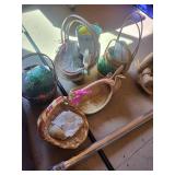 Christmas Decor Mixed Lot With Climbing Santa & Starlight Sphere