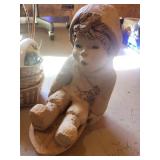 Christmas Decor Mixed Lot With Climbing Santa & Starlight Sphere