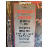 Vintage Jurassic Park Triceratops Child Size Costume Mask Medium