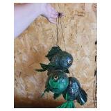 Handmade Hanging Fish Ornaments (Lot of 3)