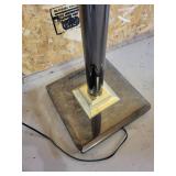 Art Deco Chrome & Brass Floor Lamp