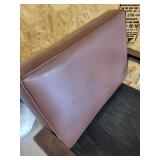 Mid-Century Style Swivel Office Chair With Wood Arms