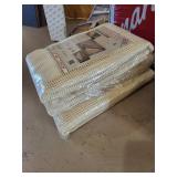 Mixed Lot of Kirsch Drapery Hardware, Curtains, Slipcover & Rug Cushion