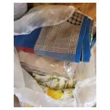 Mixed Lot of Kirsch Drapery Hardware, Curtains, Slipcover & Rug Cushion
