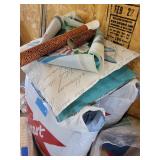 Mixed Lot of Kirsch Drapery Hardware, Curtains, Slipcover & Rug Cushion