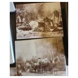 Mixed Lot of Framed Prints, Bound Volumes & Newspapers
