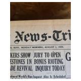 Mixed Lot of Framed Prints, Bound Volumes & Newspapers