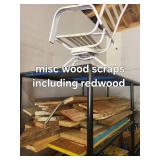 Misc Wood Scraps Including Redwood & Pressure Treated Lumber