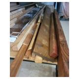 Misc Wood Scraps Including Redwood & Pressure Treated Lumber