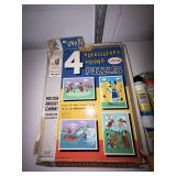 Huckleberry Hound Puzzles, Step Master Box, Hot Water Ceramic Children's Dish