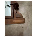 Antique Victorian Eastlake Walnut Dresser Mirror 43x39 See Photos