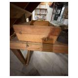8 Cast Iron Sad Irons & Mesa Pride Peach Crate