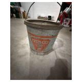 Vintage Falls City Angler's Choice Galvanized Minnow Bait Bucket