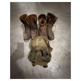 McRae Industrial Boots, Leather Boots & Canvas Pack