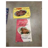 6 Vintage Meat Advertising Posters Pork Lamb Beef Chart