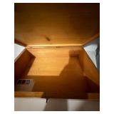 Wooden Box Card File Recipe Holder Puzzle Block