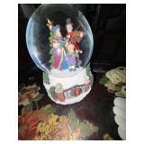 Christmas Caroler Snow Globe & Plush Angel Doll