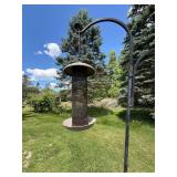 Lot Including Double Shepherd Hook Bird Feeder Pole Feeder