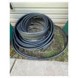 Lot Including Black Plastic Landscape Lawn Edging Border Rolls
