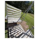Vintage Outdoor Double Glider Swing Patio Bench Frame 8ft x 91in