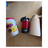 Lot Including 8 Thermos Bottles Carafe Airpot Godfather's Cup