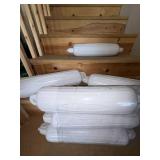 Lot Including Approx. 7 Attwood White Boat Fenders Dock Bumpers