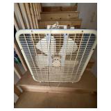 Kmart Vintage Box Fan Blue Metal 3-Speed 20in Portable Fan