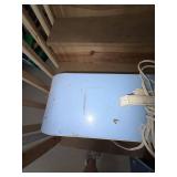 Kmart Vintage Box Fan Blue Metal 3-Speed 20in Portable Fan