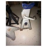 Lot Including 5 Jack Stands ACDelco Mixed 2 Ton 3 Ton Auto Shop
