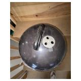 Portable Kettle Style Charcoal Grill Black Metal Tabletop Patio