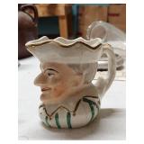 Sandland Lancaster Toby Mug & Unmarked Character Jug