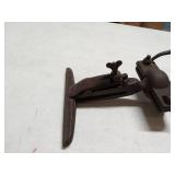 Antique Cast Iron Saw Vise Clamp No 10 Table Mount Sharpening Tool