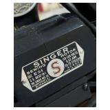 Singer 99 Portable Sewing Machine Bentwood Case Electric Motor - in Good Working Condition