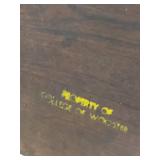 College of Wooster Wooden Student Writing Arm Chair Tablet Desk