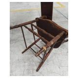 College of Wooster Wooden Student Writing Arm Chair Tablet Desk