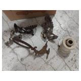Lot Including Antique Vintage Lighting Parts Sconces Hardware Approx. 15 Pcs