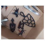 Lot Including Approximately 14 Vintage Cast Iron Kitchen Tools & Figures