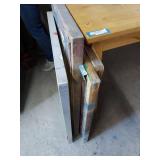 Lot Including 6 Screen Printing Frames With Screens Assorted Sizes