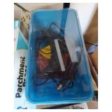 Lot Including Wire Shelf Dymo Scale Cords Paint & Household Items
