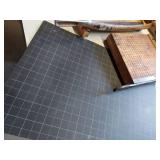 Lot Including 2 Vintage Wood Guillotine Paper Cutters Trimmers
