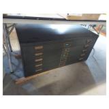Five Drawer Flat File Cabinet 41x26x19 Drafting Blueprint Storage
