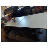 96 x 30 Folding Table White Top Metal Legs Banquet Utility See Photos