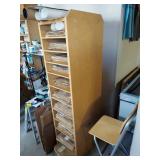Wood Mail Sorter Literature Organizer Cabinet Approx 6 Ft Tall Shelf