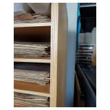 Wood Mail Sorter Literature Organizer Cabinet Approx 6 Ft Tall Shelf