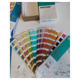 Lot Including Pantone Formula Guide Plus Series Fan Decks w Box