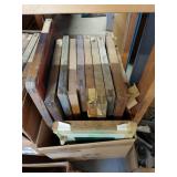Lot Including Approximately 12 Wood Framed Screen Printing Screens